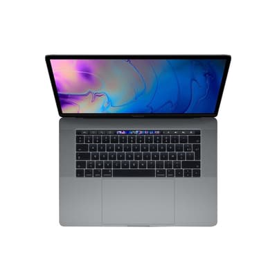 MacBook Pro Touch Bar 15" i9 2,3 Ghz 16 Gb RAM 512 Gb SSD Sidereal grått (2019) Refurbished Luokka A+