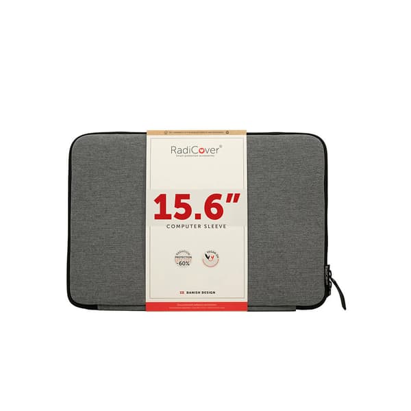 RADICOVER Strålningsskyddande Datorfodral 15,6" Universal Grått Tyg