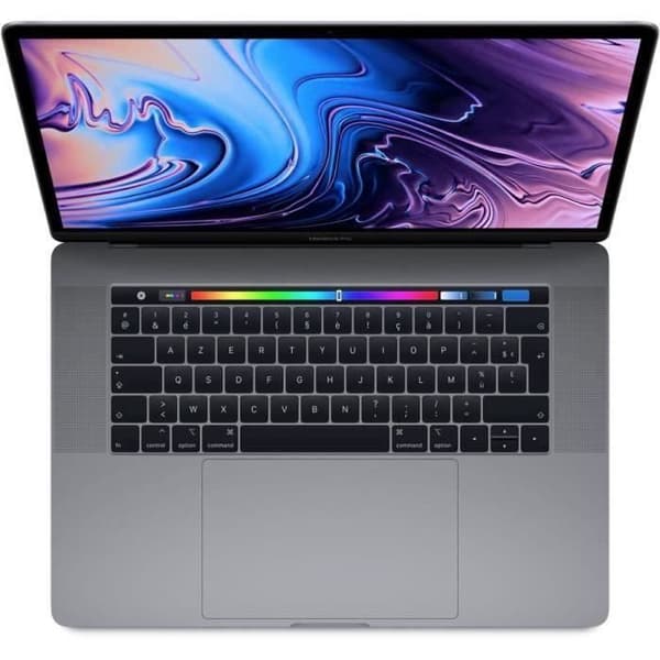 MacBook Pro Touch Bar 15" Retina (sent 2016) - Core i7 2,7 GHz - 512 GB SSD - 16 GB AZERTY - Franska- REFURBISHED