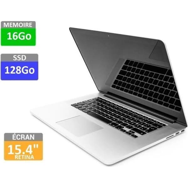 Laptop - Apple - MacBook Pro 15 Retina - Intel Core i7 2.8Ghz - 16GB RAM - 128GB SSD- USED