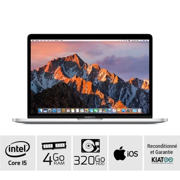 MACBOOK PRO 13 tums grå kärna i5 4gb ram 320gb HDD hårddisk QWERTY-tangentbord- USED