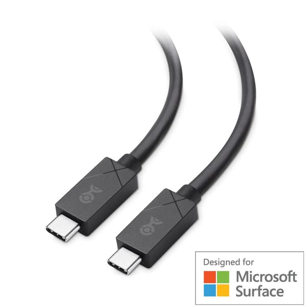 Cable Matters 1,8 m USB4 20 Gbps 8K60Hz 4K120Hz PD100W Designet til Microsoft Surface kompatibel med Thunderbolt 4 og 3