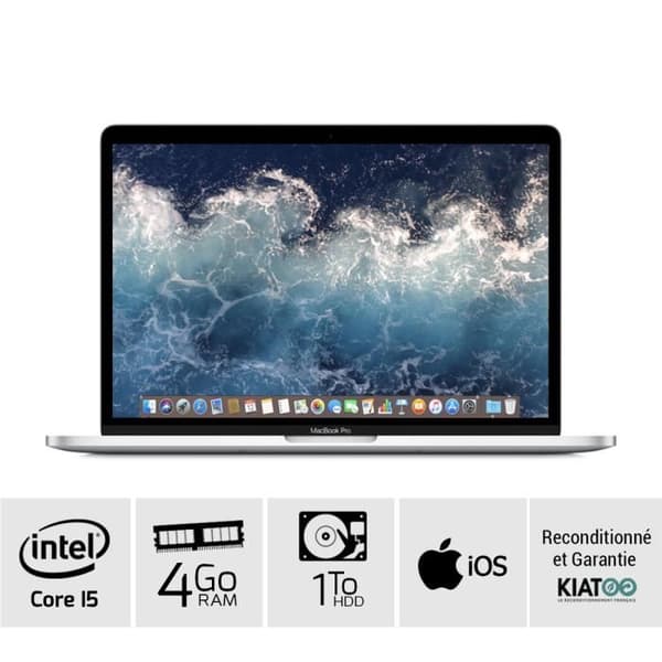 MACBOOK PRO 13 tum Grey core i5 4 go ram 1 To HDD hårddisk tangentbord AZERTY- USED