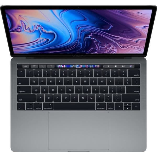 MacBook Pro 13,3" Retina med Touch Bar - Intel Core i5 - 8GB RAM - 256GB SSD - Space Grey - Renoverad- REFURBISHED Grå