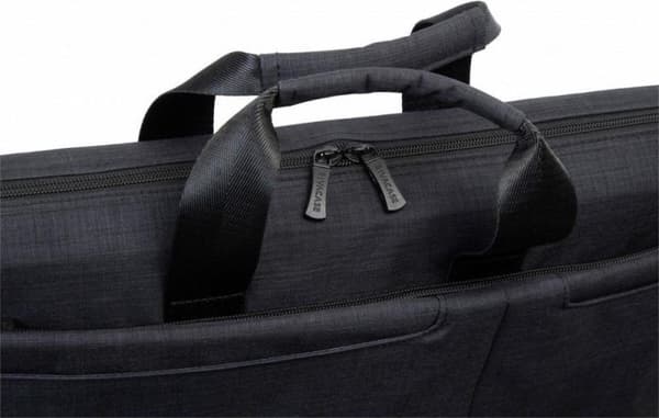 RivaCase 8355 - Laptopaxelväska - 17,3 tum - Extra fack för 10,1 tums surfplatta - Svart