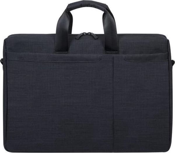 RivaCase 8355 - Laptopaxelväska - 17,3 tum - Extra fack för 10,1 tums surfplatta - Svart