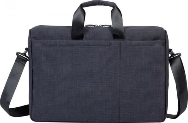 RivaCase 8355 - Laptopaxelväska - 17,3 tum - Extra fack för 10,1 tums surfplatta - Svart