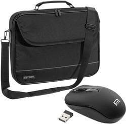 PEDEA notebook case "Fair" 17.3" (43.9 cm), black + PC mouse (SET010-66068020)