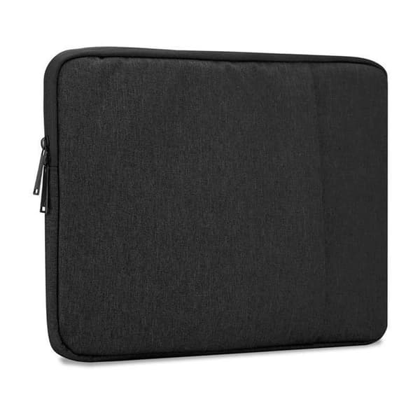 Laptopveske deksel for bærbar PC/nettbrett 14 tommers datamaskinveske i stoff med innvendig fløyelsfôr og rom med antiripe-glidelås