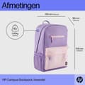Pikkukuva 1 / 4: HP Campus -reppu (Lavender) - 50% kierrätettyä muovia, LDPE-pussi sisältää 100% kierrätettyä muovia, Ripustuslappu on valmistettu... - 295 mm - 185 mm