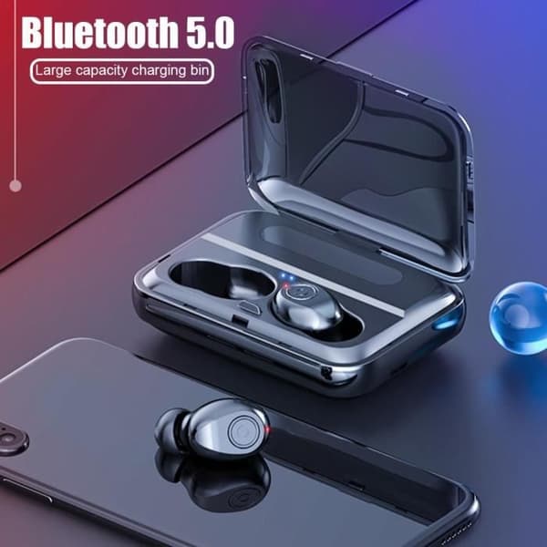 F9 TWS V5.0 Trådlösa Bluetooth-hörlurar