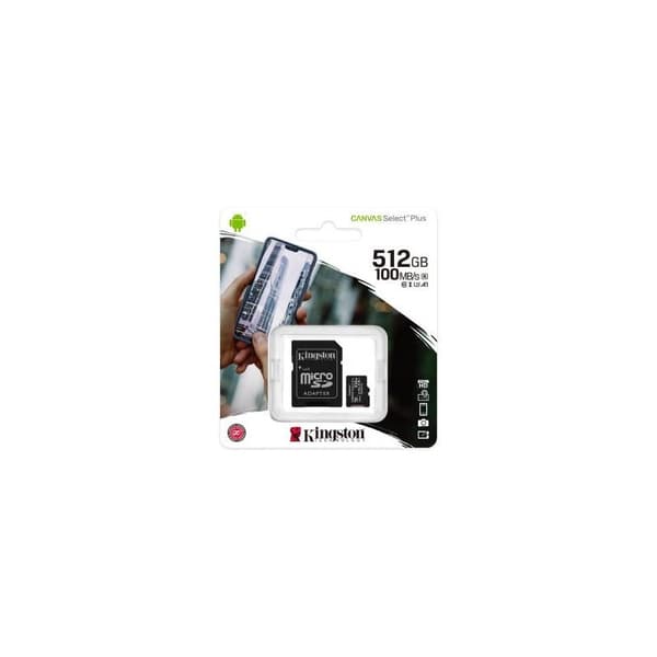 Kingston Micro SD 512GB Class 10 SDCS2/512GB + Adaptor SD