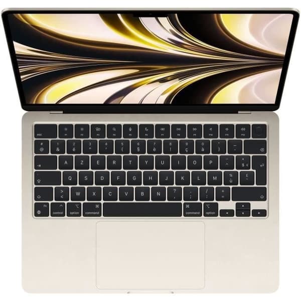 Apple - 13,6" MacBook Air M2 - 8GB RAM - 256GB lagring - Stellar Light - AZERTY - Renoverad - Utmärkt skick- REFURBISHED