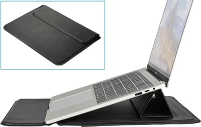 Renkforce Notebook Sleeve Passer til maksimalt: 34,5 cm (13,6) Sort integreret bærbar stativ (RF-5594130)