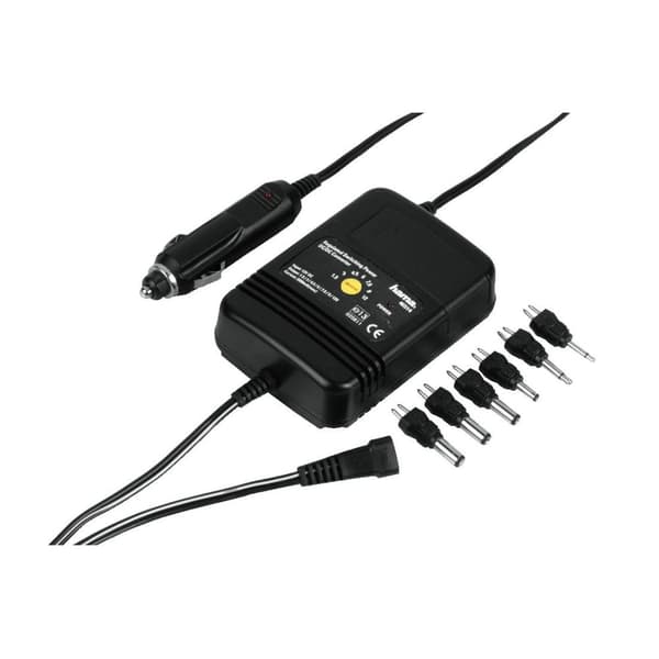 Hama Car Mains Adapter, stabilised, 2000 mA Svart