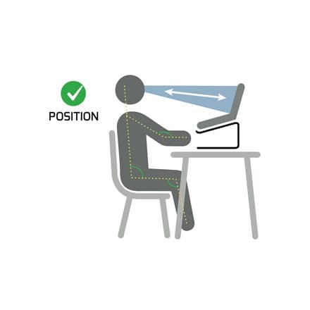 PORT DESIGNS | 901103 | Ergonomic Notebook stand | Notebook Stand | Black | 10-15.6 " Aluminium, Sort