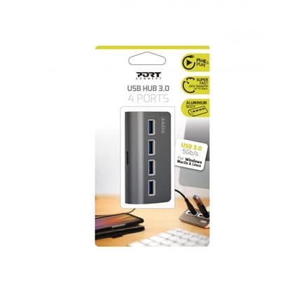 PORT Designs USB-A to 4-port USB-A 3.0 Hub