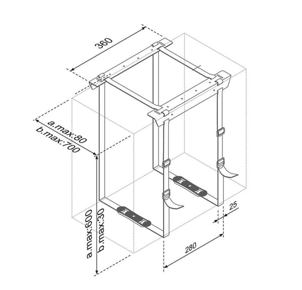 Neomounts CPU-D025BLACK CPU holder - max 20 kg - universal