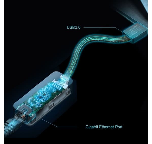 TP-Link-adapter UE306 USB 3.0 Gigabit Ethernet