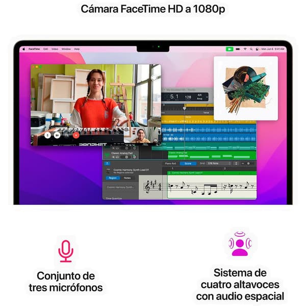 Apple Macbook Air 13´´ M2/8gb/512gb Ssd Kultainen Spanish QWERTY / EU Plug