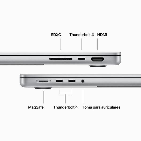 Apple Macbook Pro 14´´ M3 Pro 12cpu 18gpu/18gb/1tb Ssd Hopeinen Spanish QWERTY