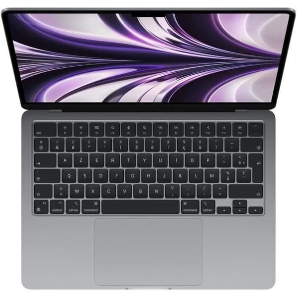 Apple - 13,6" MacBook Air M2 - 8GB RAM - 256GB lagring - Space Grey - AZERTY - Renoverad - Mycket bra skick- REFURBISHED