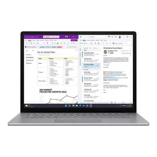 Microsoft Bærbar Surface 5 15´´ I7-1255u/8gb/256gb Ssd Transparent
