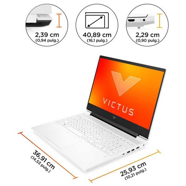 Hp Pelikannettava Victus 16-s0009ns 16´´ R7-7840hs/16gb/512gb Ssd/rtx 4050  Spanish QWERTY
