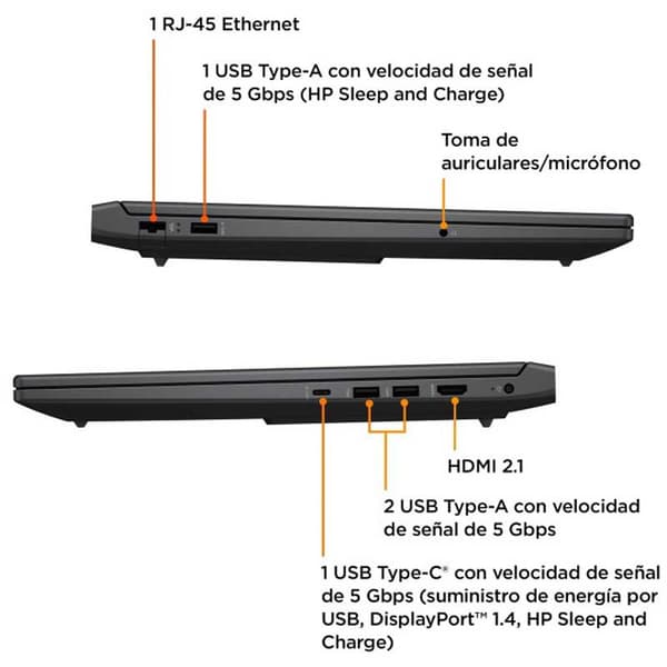 Hp Pelikannettava Victus 16-s0009ns 16´´ R7-7840hs/16gb/512gb Ssd/rtx 4050  Spanish QWERTY