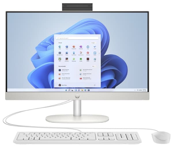HP 24-cr0002nc/ AiO/ Ryzen 5 7520U/ 16GB DDR5/ 512GB SSD/ Radeon™ Integrated/ 23,8" FHD,matný/ W11H/ kbd+myš/ bílý