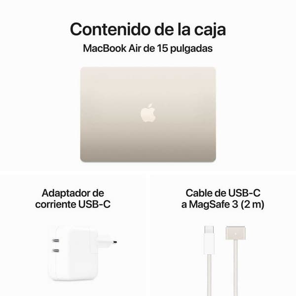 Apple Macbook Air 15´´ M3 8cpu 10gpu/16gb/512gb Ssd  Spanish QWERTY