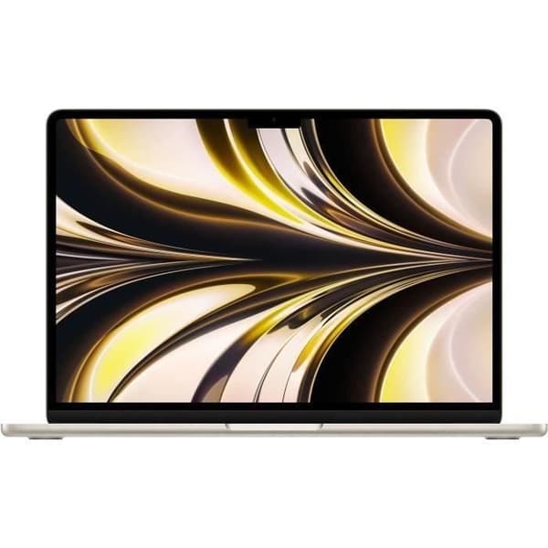 Apple - 13,6" MacBook Air M2 - 8GB RAM - 256G lagring - Stellar Light - AZERTY (2022) - Renoverad - Utmärkt skick- REFURBISHED