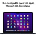 Miniatyrbild 4 av 4: Apple - 13,6" MacBook Air M2 - 8GB RAM - 256G lagring - Midnatt - AZERTY (2022) - Renoverad - Utmärkt skick- REFURBISHED