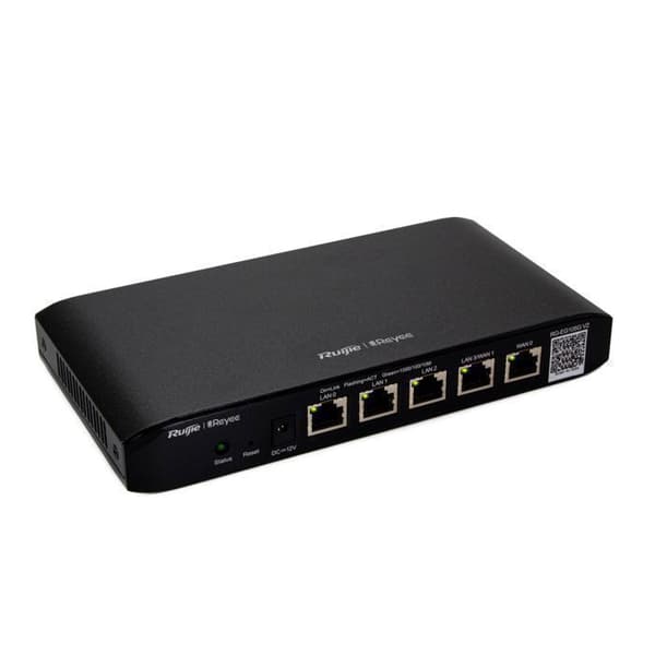 Ruijie RG-EG105G V2 Reyee molnaktiverad router Svart