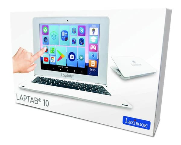 LAPTAB® 10 bärbar dator med pekskärm för barn från 7 år och uppåt - LEXIBOOK varumärke - 2 års garanti