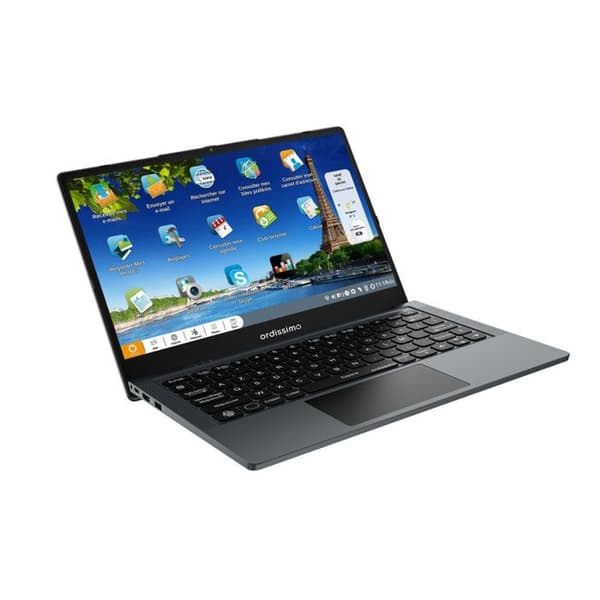 Ordissimo Portable Agathe 4 14 med Intel Pentium N5030-processor, 14,1'' skärm, 4GB RAM och 128GB SSD.