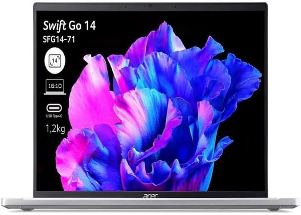 Acer Swift G14 2.2k Bärbar PC Intel Core i5 1335U RAM 16 GB LPDDR5X 512 GB SSD Intel Iris Xe