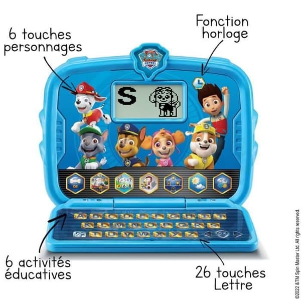 VTECH Educational Tablet Computer - Paw Patrol - Lämplig för barn från 3 år och uppåt - Blå