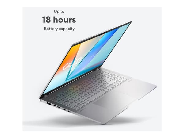 ASUS VivoBook S 15 OLED S5507QA-MA064X - 180-graders hengseldesign - Snapdragon X Elite - X1E-78-100 - Win 11 Pro - Qualcomm Adreno - 32 GB RAM - 1 T