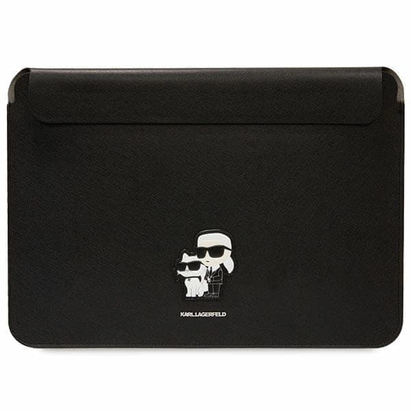 Karl Lagerfeld Sleeve KLCS14SAKCPMK 14 kotelo - musta Saffiano Karl&Choupette
