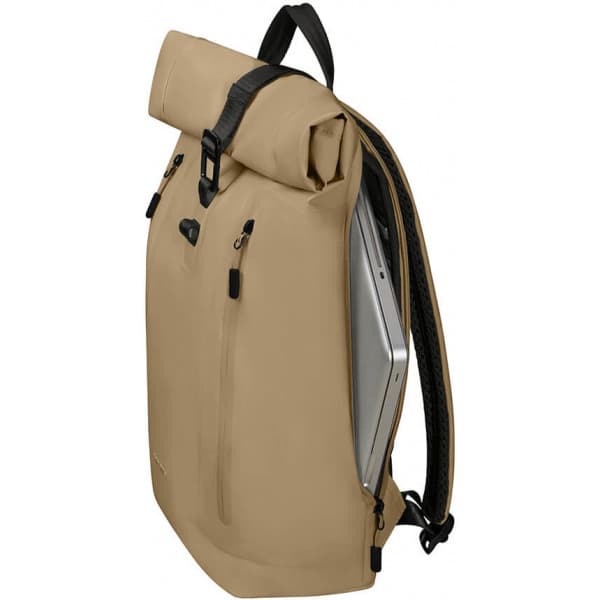 Samsonite Coatify Biz Rolltop 15,6" -reppu, hiekka
