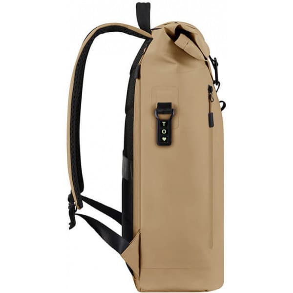 Samsonite Coatify Biz Rolltop 15,6" -reppu, hiekka