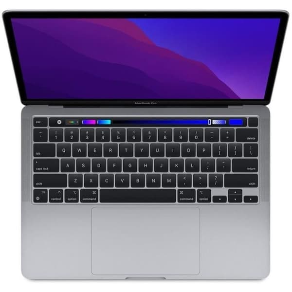 MacBook Pro Touch Bar 13" Apple M1 3.2 Ghz 16 GB 256 GB SSD Space Grey (2020) - Nytt batteri - Renoverad - Mycket bra skick- REFURBISHED