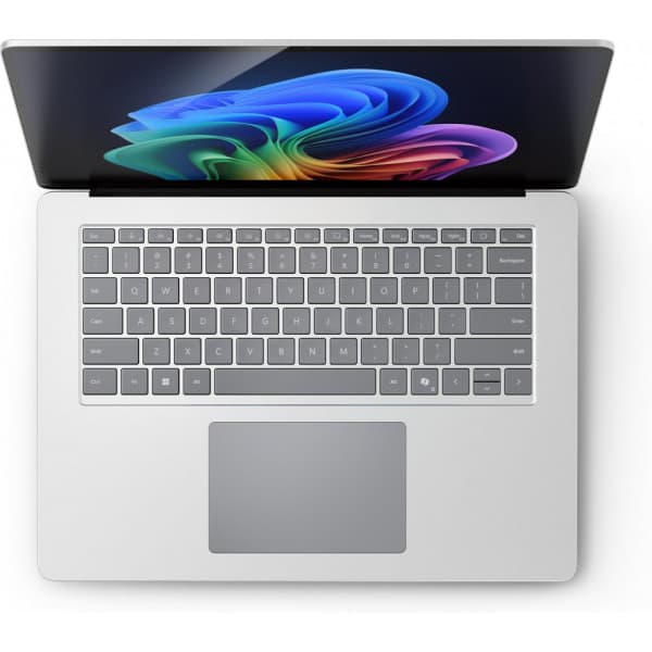 Microsoft Surface Laptop Copilot+ 15" bærbar, Win 11 Pro, platin (Commercial)