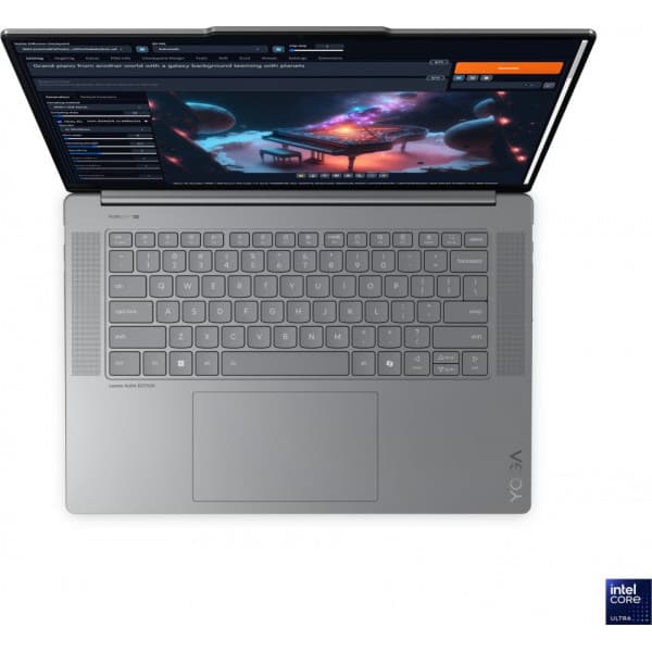 Lenovo Yoga Slim 7 Aura Edition 15,3" bærbar, Win 11, grå (83HM0007MX)