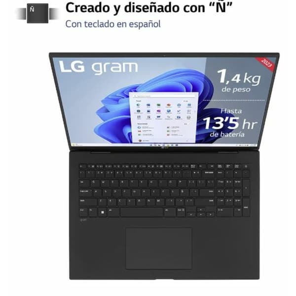 Bärbar dator LG 17Z90R-E.AD78B 17" Intel Core i7-1360P 32 GB RAM 1 TB SSD NVIDIA GeForce RTX 3050