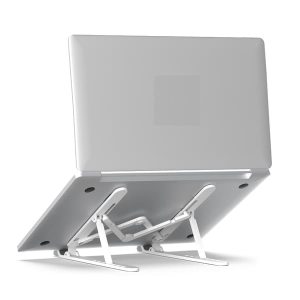 Justerbart ställ för laptop eller surfplatta med halkfri bas