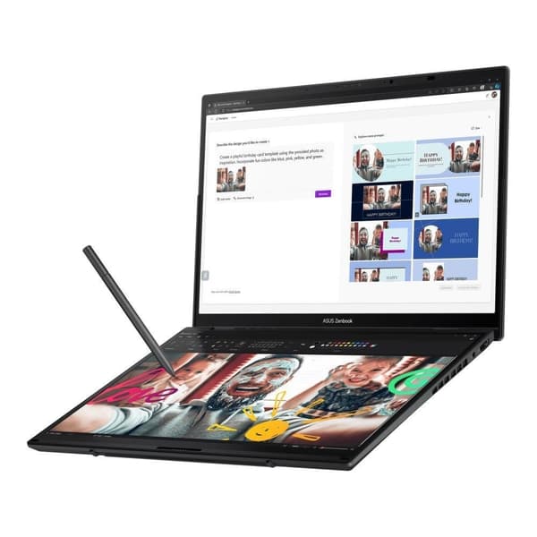 Kannettava ASUS ZenBook Series (DUO, UX8406MA-PZ103W, CPU Core Ultra, u9-185H, 2300 MHz, 14", kosketusnäyttö, 2880x1800, RAM 32GB)