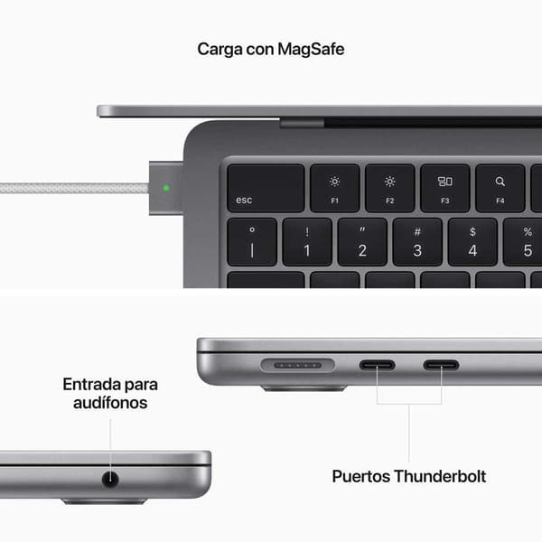 Apple Macbook Air 13´´ M2 8cpu 8gpu/16gb/256gb Ssd  Spanish QWERTY