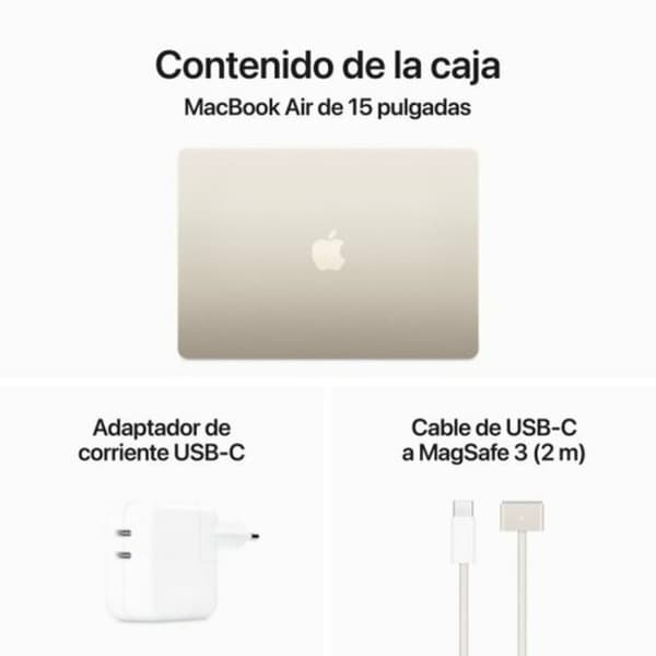 Bærbar computer Apple MRYT3Y/A 15,3" M3 8 GB RAM 512 GB SSD